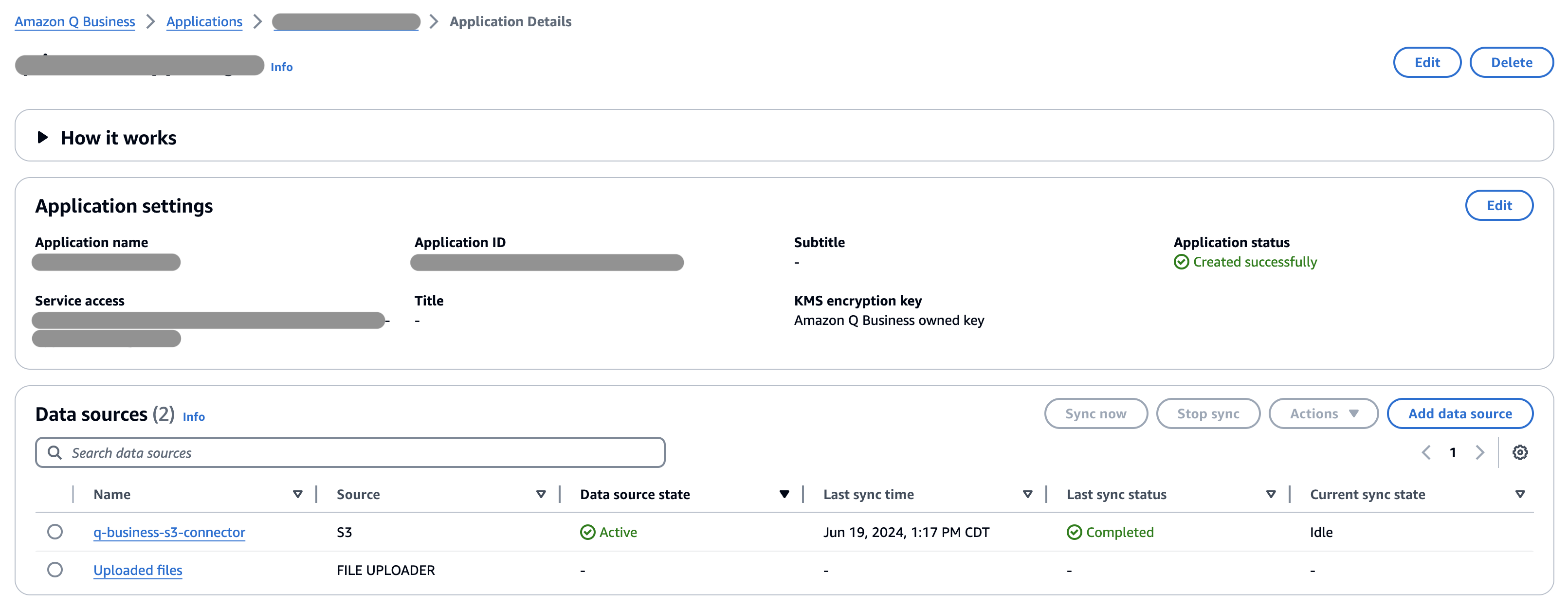 Amazon Q Business data sources.